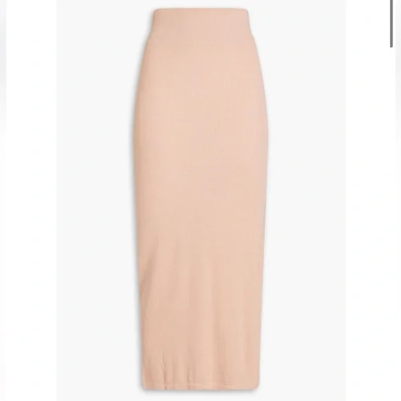 Enza Costa Silk Blend Ribbed Pencil Skirt size Small - Picture 5 of 8